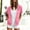 Pink, variant on WRFWUL Womens Short Sleeve Zip Up Hoodie Sweatshirt Casual Loose Fit Open Front Cardigan Jacket with Pockets