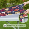 thumbnail image 6 of Christmas entertaining essential tablecloth 34x34 square, features elastic edges and wrinkle-resistant spandex fabric for stress-free hosting, 6 of 6
