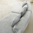 thumbnail image 6 of Weetoo Modern Curved Sofa Velvet Sectional Couch Minimalist for Living Room, No Assembly Required, 6 of 10