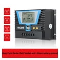 thumbnail image 3 of PWM 20A 30A 60A 80A Solar Charge Controller 12V 24V 36V 48V Battery Charging Controller With LCD Display Dual USB 5V/2A ,Safe to Use, 3 of 6