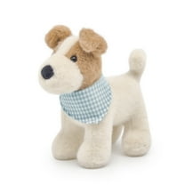 Collectible Terrier Plush Figure - Handcrafted Polyester Stuffed Animal with Exquisite Detail, Limited Edition Dog Doll for Display and Enthusiasts