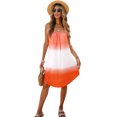thumbnail image 4 of ABPHQTO Vestido Fluido Sin Mangas Tie-dye Ombre Naranja De Mujer, 4 of 5