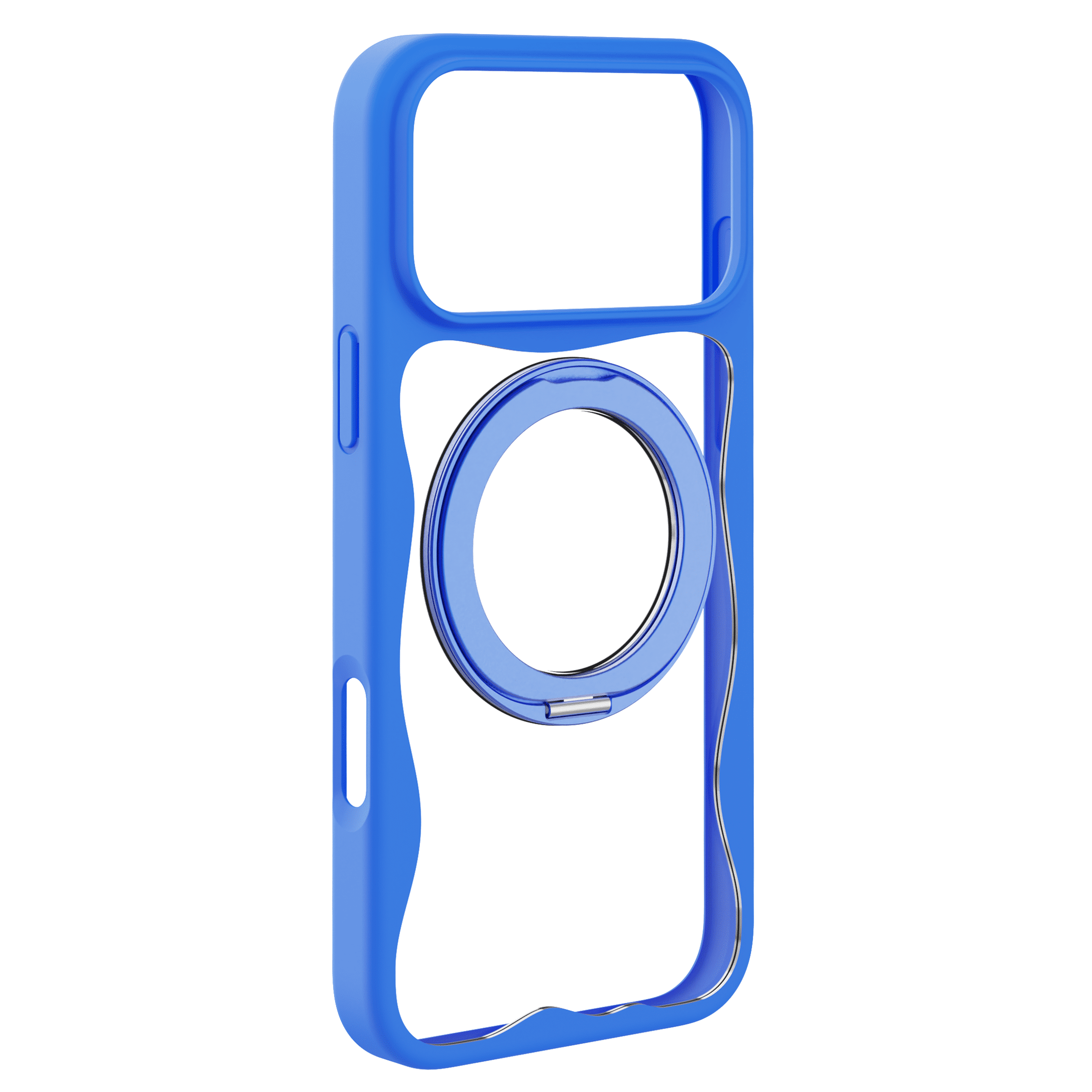 onn. Phone Case for iPhone 17 Pro Max, MagSafe Compatible with 360° Kickstand, Blue