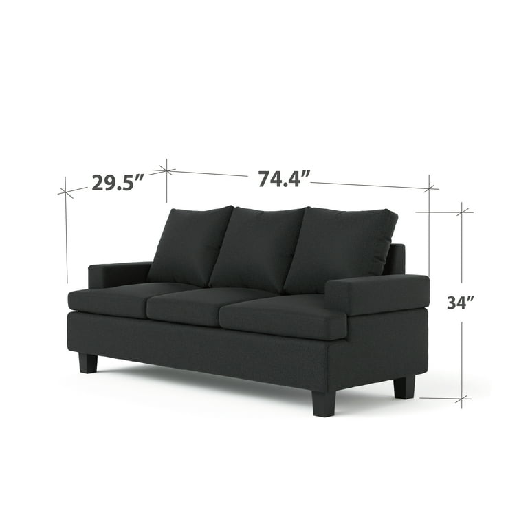 Zinus Chase Sofa Couch, Grey - Walmart.com