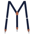 thumbnail image 1 of "Buyless Fashion Bretelles d'Extrémité en Cuir pour Hommes - 48 Pouces" Sangles Élastiques Ajustables 1 1/4 Pouces" - Forme en Y", 1 of 1