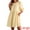 Pale Yellow, variant on Casual Scoop Neck Pocket Babydoll Dress S Black