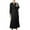 Black, variant on Yuyuzo Womens Pajamas Set 3 Piece Striped Long Sleeve Button down Shirts Pants Soft Sleepwear Nighty
