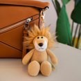 thumbnail image 1 of LLavero de peluche de animales de dibujos animados, juguetes suaves de peluche, bolsa de teléfono, mochila, llaves de coche, decoración colgante, León, mono, Tigre, Panda, muñecas de juguete, 1 of 5