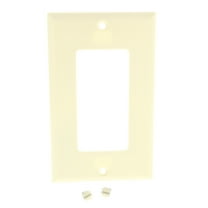 Cooper Wiring Devices 2151A 1-Gang Decorator GFCI Rocker Switch Wall Plate, Standard Size, Almond