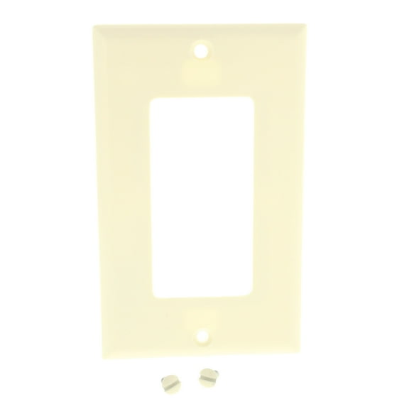 Cooper Wiring Devices 2151A 1-Gang Decorator GFCI Rocker Switch Wall Plate, Standard Size, Thermoset Plastic, Almond