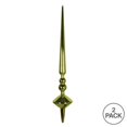 thumbnail image 2 of Vickerman M183473S 18 in. Lime Shiny Cupola Finial Ornament  2 per Bag, 2 of 3