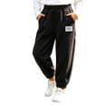 thumbnail image 2 of Edvintorg Winter Sweatpants for Girls Fashion Elastic Waist Casual Corduroy Joggers Pants with Pockets Girls Clothes 1-13 Years, 2 of 7