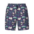 thumbnail image 4 of Lsque Mens Swim Trunks Bamboo Panda Pattern - Bathing Suit Compression Liner - Beach Swim Shorts Swimwear - (S-3XL) - Stretch Quick Dry -, 4 of 9
