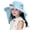 Blue, variant on Kids Solar Adventure Hat, Child Sized Wide Brim Sun Protection Cap for Mountain Exploration, Fishing Trips and Play, UPF 50+ Cooling Technology,Army Green