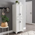 thumbnail image 2 of Pemberly Row 4-Door Traditional Wood Pantry in Distressed White, 2 of 21