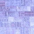thumbnail image 1 of Ahgly Company Machine Washable Indoor Square Patchwork Blue Transitional Area Rugs, 8' Square, 1 of 4