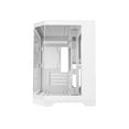 thumbnail image 2 of DIYPC DIY-CUBE03-W White Dual USB3.0 Tempered Glass Micro ATX Gaming Computer Case w/ 3 x Tempered Glass Panel, 2 of 7