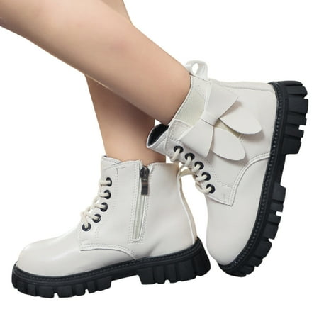 

RUICUW Children Shoes Heel Ankle Boots Comfortable Soft Sole Casual Boots 5-5.5 Years