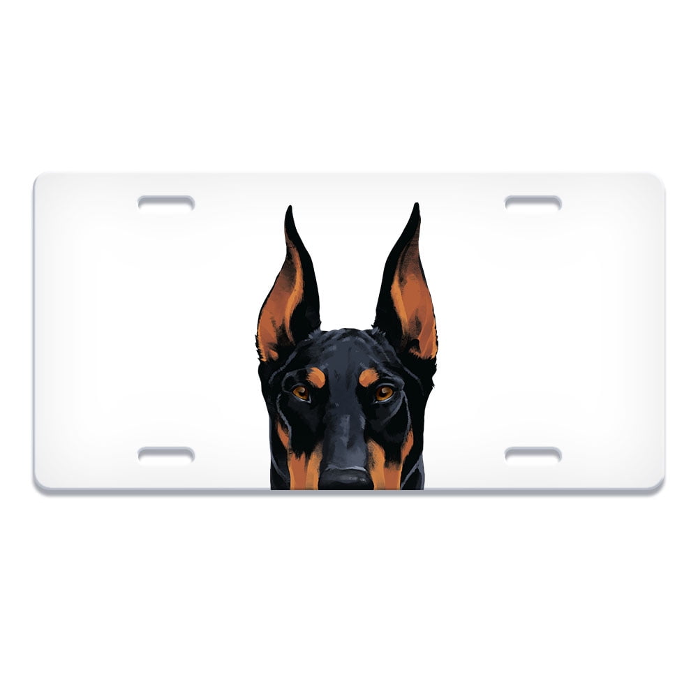 I Love My Doberman Pinscher Dog Lovers Design Heavy Duty Metal Car License Plate Frame Auto Tag Holder I Love My Doberman Pinscher Dog Lovers Design Heavy Duty Metal Car License Plate Frame Auto Tag Holder