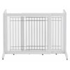 Richell Freestanding Dog Gate, Origami White, Small, 40.20"L x 17.70"W x 20.10"H