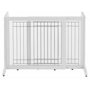 Richell Freestanding Dog Gate, Origami White, Small, 40.20"L x 17.70"W x 20.10"H