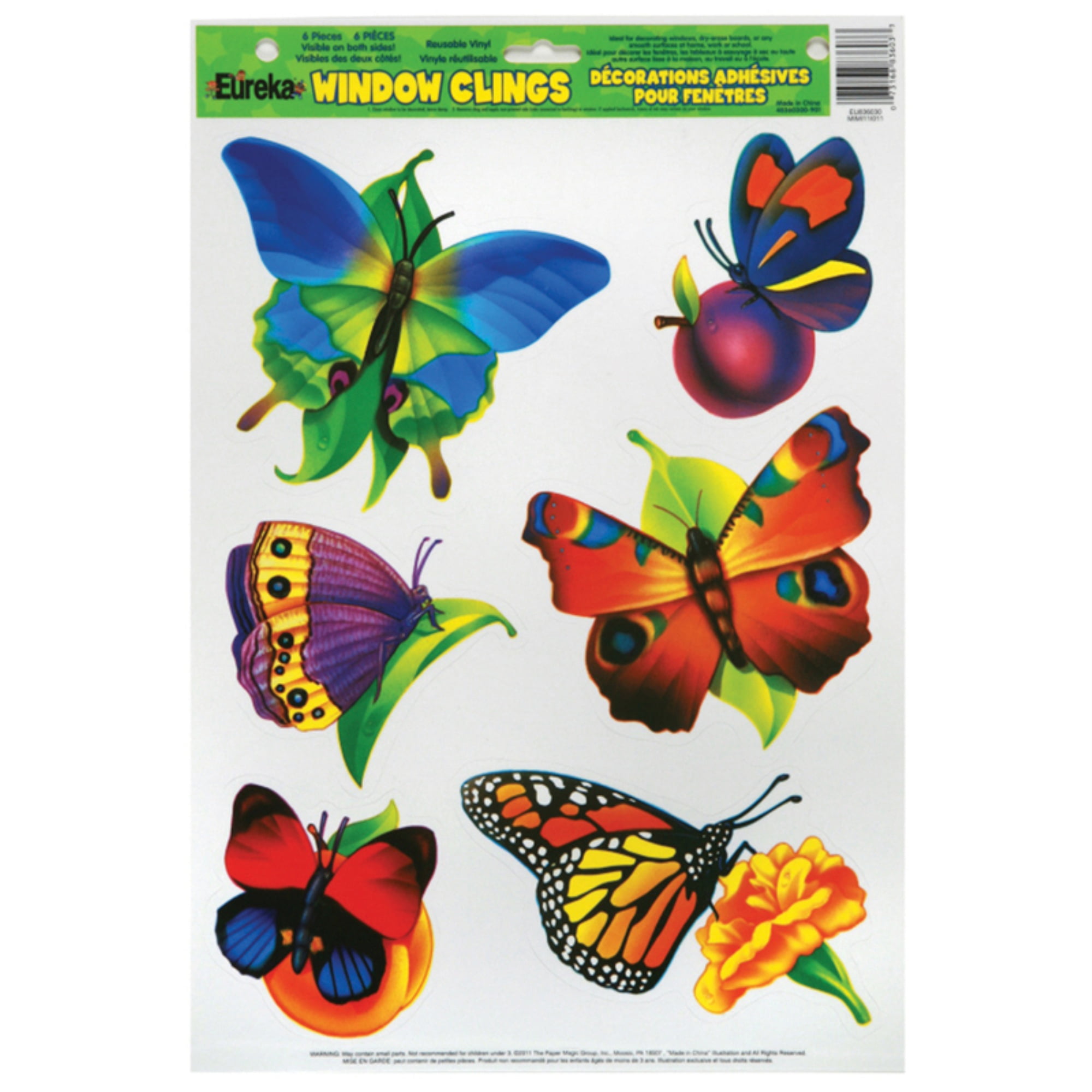 HISTORY OF BUTTERFLIES Peelable Stickers  ~ 46 Pieces ~ Each Sticker is Approximately 38mm