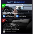 thumbnail image 4 of Magnetic Car Mount Charger for Mag-Safe, 15W Fast Wireless Car Charger, 360° Rotating Magnetic Phone Holder for Car Air Vent, Compatible with iPhone12-17 Series, 4 of 10
