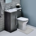 thumbnail image 5 of Clara Clark Bath Mat Bathroom Rug - Absorbent Memory Foam Bath Rugs - Non-Slip, Thick, Cozy Velvet Feel Microfiber Bathrug, Plush Shower, Toilet- Floor Bathmats Carpet - Silver - Contour Size 24"x20", 5 of 5