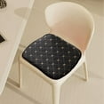 thumbnail image 6 of Oneshrt Chair Cushions for Dining Chairs, Square Thickened Cotton Chair Seat Cushion, Rebounds Memory Foam Kitchen Seat Cushion, Washable Cover (Square - Black, 17.72x16.93 in), 6 of 7