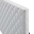 thumbnail image 4 of Headboard, Full Queen Size, Velvet, White, Modern Contemporary Urban Design, Bedroom Master Guest Suite, 4 of 10