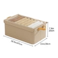 thumbnail image 3 of Fiudx Caja de Almacenamiento, Organizador de Tela Resistente, Contenedor Plegable para Ropa y Calcetines, Solución para Ahorrar Espacio, Uso En Casa o En La Oficina, Fácil Transporte y Embalaje., 3 of 6