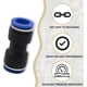 thumbnail image 3 of 12 Pcs 4mm Straight Push In Connect Pneumatic Fitting,2 Way Plastic Quick Release Pu Air Line Adapter, 3 of 5