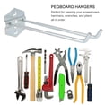 thumbnail image 3 of Miangastore 4PCS Pegboard Hooks Garage Work Shop Storage Display Rack Steel Hanging Tool, 3 of 8