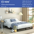 thumbnail image 5 of V&LX Uptown, Urban Hipster 6-Inch Platform Bed with Wood Slat Support and Mattress Foundation, Twin, 5 of 13