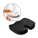 thumbnail image 1 of Cojín de asiento-cojín de espuma de memoria para asiento, oficina, silla de escritorio de ordenador, coche, viaje-para ciática, coxis alivio del dolor - Negro Baoblaze cojín de asiento de espuma viscoelástica, 1 of 8