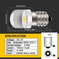 thumbnail image 4 of Ruiandsion E10 LED Bulb,0.15W Warm White 100LM for 3V 3.6V 4V Low Power Miniature Lighting in Flashlights Model Train Dollhouse,10-Pack, 4 of 9