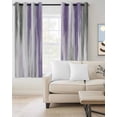 thumbnail image 2 of Purple Gray Blackout Curtains 45 Inches Long for Bedroom, Vintage Country Abstract Gradient Aesthetic Thermal Insulated Room Darkening Black Out Window Curtain Panels Grommet Drapes for Living Room, 2 of 8