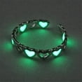 thumbnail image 4 of Anillos De Pareja Luminosos Anillo De Dedo En Forma De Corazón Ajustable Anillo Abierto Fluorescente El Mejor Regalo Para El Amante Serendint AP006891-01, 4 of 5