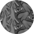thumbnail image 1 of Ahgly Company Tapis Rond Lavable en Machine Intérieur Transitionnel Gris, 7 Pieds Rond, 1 of 7