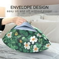 thumbnail image 4 of Yayeee Pillowcase Queen Size Set of 2 Satin Wrinkle Resistant Pillow Case, Small White Flowers, 4 of 8