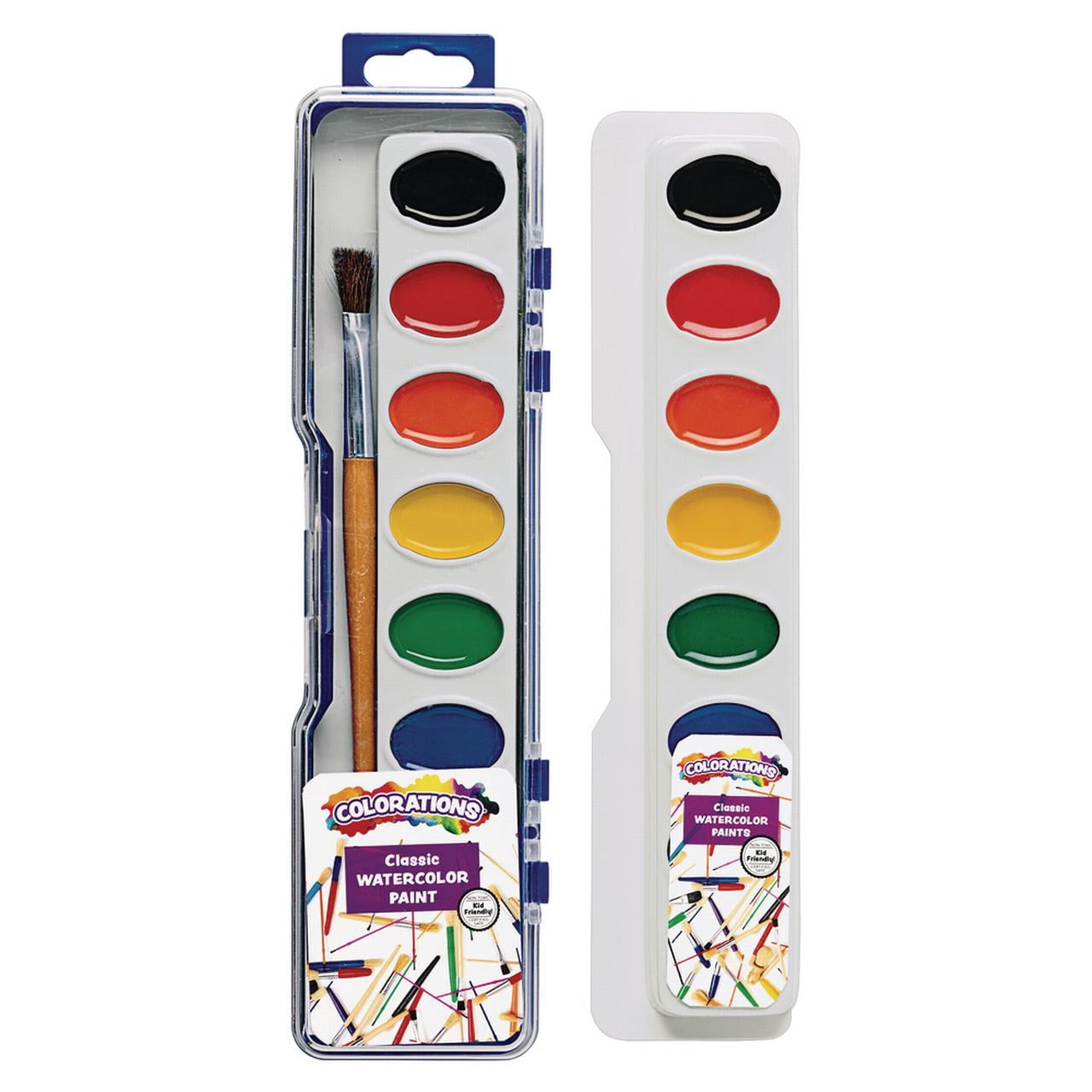 Colorations Washable Watercolor Paint Classroom Value Pack - 28 Sets, BONUS 13 Refills