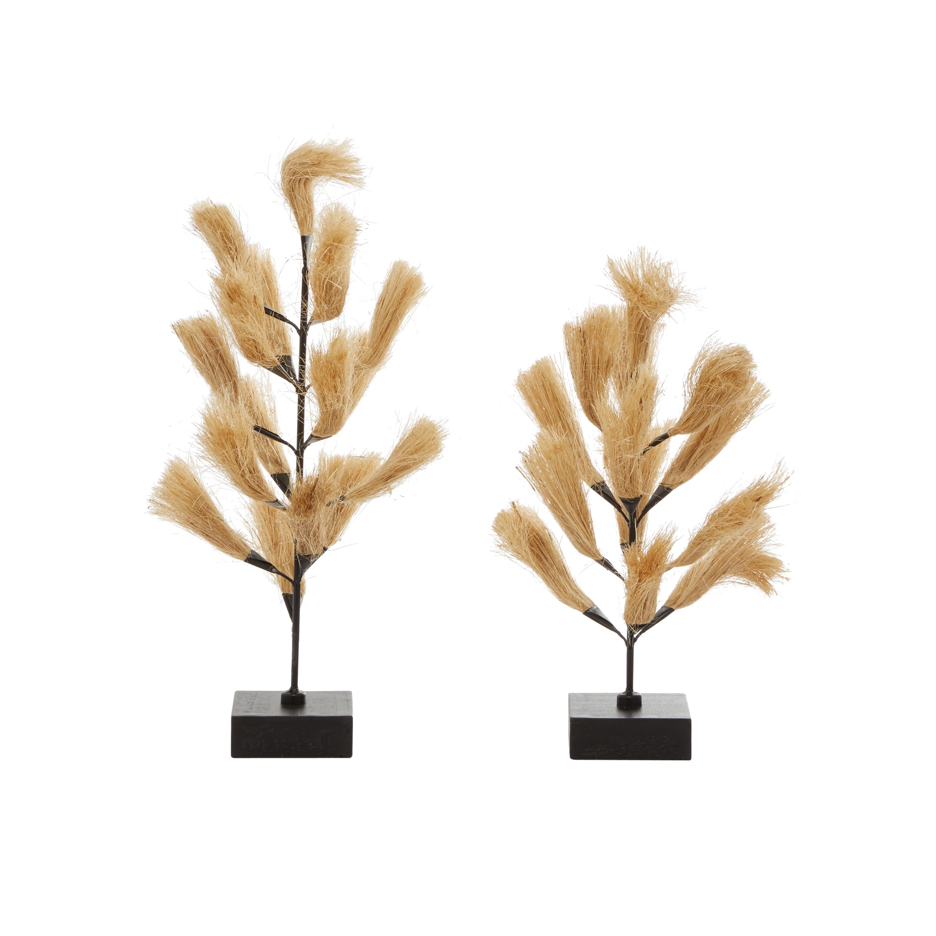 DecMode Wood Abstract Natural Sculpture Brown