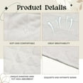 thumbnail image 5 of 20 Pack Cotton Bra Liners for Absorb Sweat,18 x 3 Inch White Breathable Thin Breast Pads,Under Breasts Sweat Pads,Reusable Absorbent Pads,for Women Sweating Supplies By LiBinShuang, 5 of 7