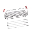 thumbnail image 1 of Lipstore Air Fryer Rack BBQ Rack Easy Clean Oven Cooling Shelf Skewers Baking Tray,BBQ Rack for Air Fryer,for Kitchen,Vegetables,Bread, 1 of 8
