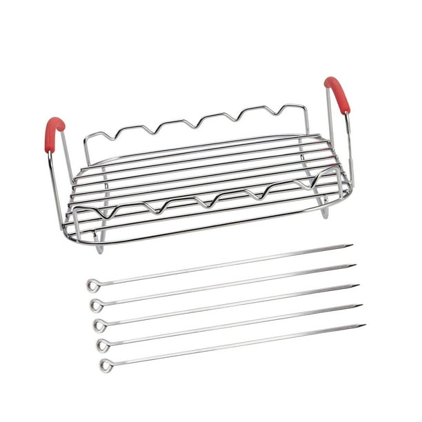 Rejilla para freidora de aire,Rejilla para barbacoa para freidora de aire,Universal,Reemplazo,Rejilla para enfriar horno, bandeja para hornear brochet