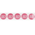 thumbnail image 2 of Autocollants Roses de Juillet 0.75 Pouces Pouce Rond Lot de 500, 2 of 2