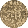 thumbnail image 1 of Ahgly Company Indoor Round Patterned Brown Sand Brown Area Rugs, 4' Round, 1 of 6