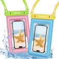 thumbnail image 1 of Funda para teléfono Rynapac, impermeable, flotante, 8.5 pulgadas, paquete de 2, 1 of 9