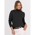 thumbnail image 5 of ANRABESS Turtleneck Sweaters for Women Long Sleeve Tops | 2026 Fall Winter Fashion Clothes, Office Work Daily Wear Dressy Casual Outfits, Soft Knitted Ribbed Button-Cuff Pullover Top, 5 of 9
