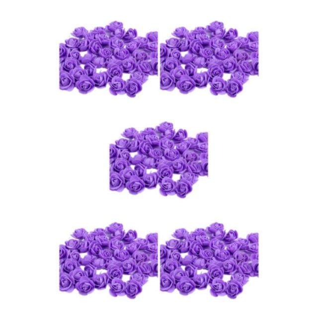 Transemion 500pieces Wreath Wedding House Decor Lasting Impression With These Exquisite purple 5Set